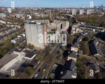 Die Regeneration von South Kilburn in Brent, London, England Stockfoto