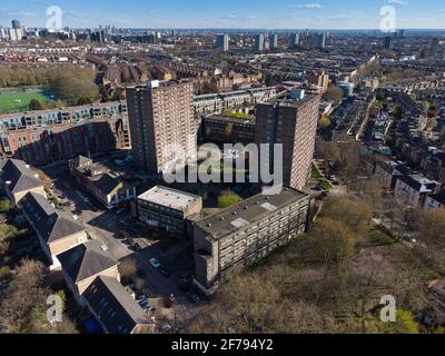 Die Regeneration von South Kilburn in Brent, London, England Stockfoto