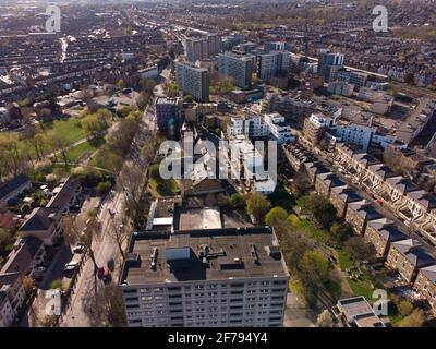 Die Regeneration von South Kilburn in Brent, London, England Stockfoto