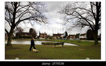 Penn in den Chiltarns wurde zum reichsten Bezirk ernannt Im Land.pic David Sandison 27/2/2004 Stockfoto