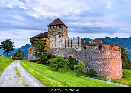 Schloss Vaduz in Liechtenstein Stockfoto