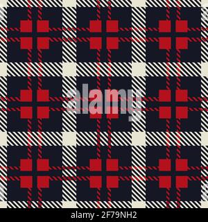 Glen überprüft die Stoffstruktur Stock Vektor