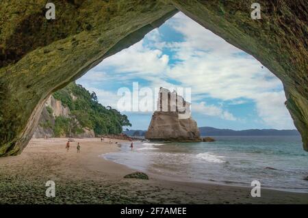 Cathedral Cove, Coromandel Halbinsel, Nordinsel, Neuseeland Stockfoto