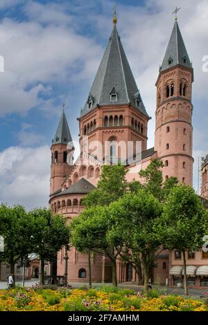 Dom, Mainz, Rheinland-Pfalz, Deutschland Stockfoto