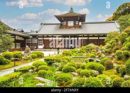 Garten im Tofuku-ji Tempel, Kyoto, Japan Stockfoto