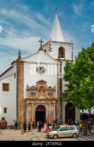 Igreja de Santa Maria, Obidos, Portugal Stockfoto