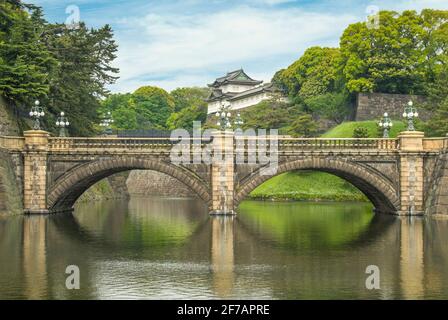 Nijubashi Brücke, Tokyo, Japan Stockfoto