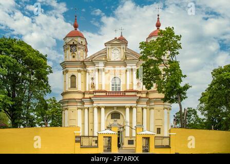 St. Peter und Paul Kirche, Vilnius, Litauen Stockfoto