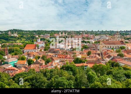 Skyline von Vilnius, Litauen Stockfoto