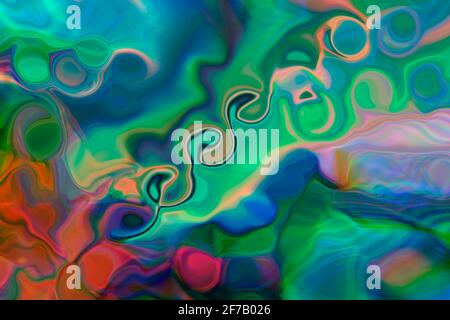Abstrakt verschwommener mehrfarbiger Neonhintergrund. Stockfoto