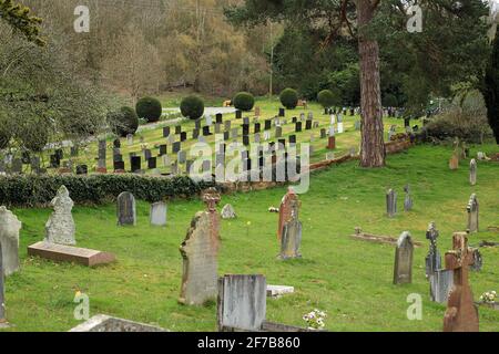 Bridgnorth Friedhof, Bridgnorth, Shropshire, England, Großbritannien. Stockfoto