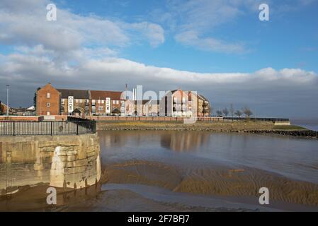 Wohnungen in Victoria Docks, Hull, Humberside, East Yorkshire, England Stockfoto