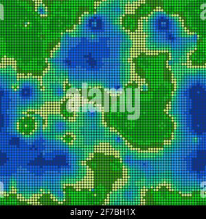 Nahtlose Urban Camouflage Muster. Das Pixelmuster im Vordergrund Stock Vektor