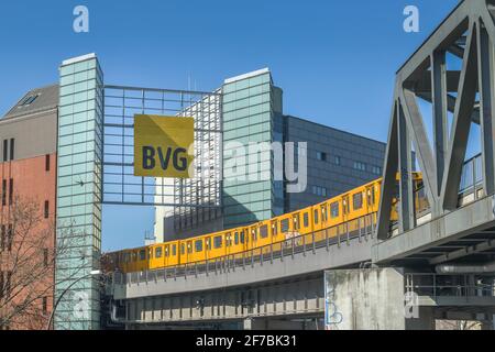 U-Bahn, BVG, Trebbiner Straße, Kreuzberg, Berlin, Deutschland Stockfoto