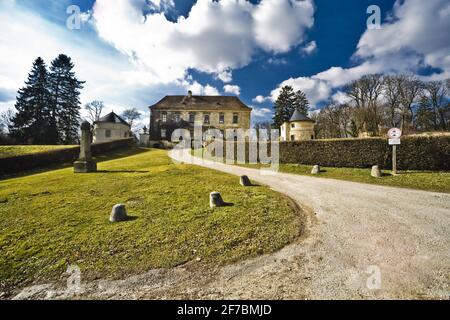 schloss in Karnabrunn, Österreich, Niederösterreich, Weinviertel Stockfoto