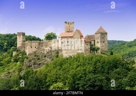 Schloss hardegg in Niederösterreich, Österreich, Niederösterreich, Waldviertel Stockfoto