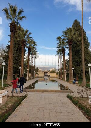 shiraz, iran - 29. april 2019: Tourismus Foto schöne Parks in shiraz Stadt Stockfoto