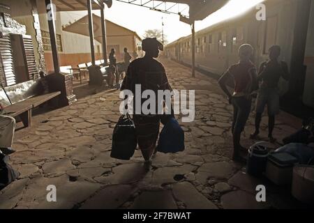 Bahnhof in Bamako, Mali, Westafrika. Stockfoto