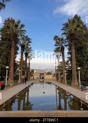 shiraz, iran - 29. april 2019: Tourismus Foto schöne Parks in shiraz Stadt Stockfoto
