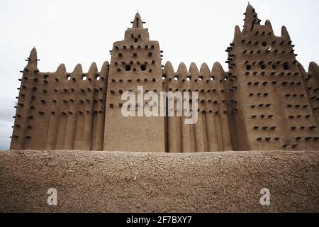 Große Moschee von Djenne, Djenné, Mopti Region, Niger im Landesinneren Delta, Mali, Westafrika Stockfoto