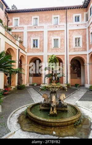 Kirche, Basilika, Santi Cosma e Damiano, Rom, Latium, Italien, Euurope Stockfoto