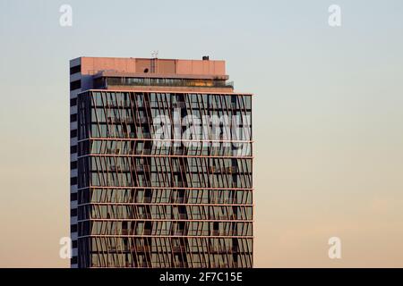 Eine Gesamtansicht einer Wohnung in South Melbourne Stockfoto