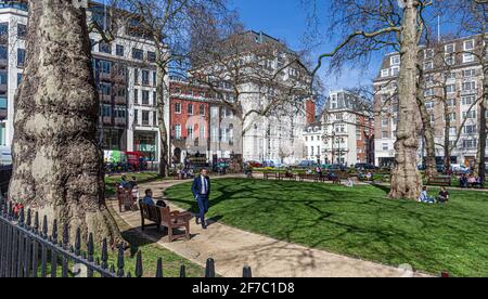 Berkeley Square, Mayfair, London W1J, England, Großbritannien. Stockfoto