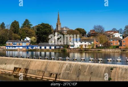 Port Royal und St. Leonard's Church, River exe, Exeter, Devon, England Stockfoto