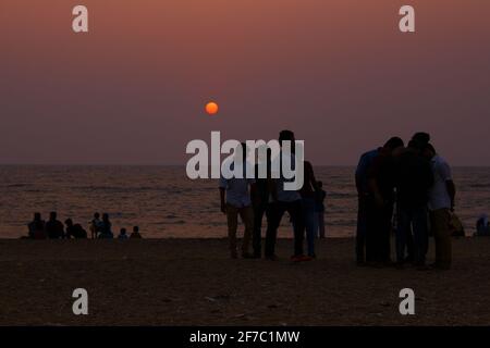 Sonnenuntergang Stockfoto