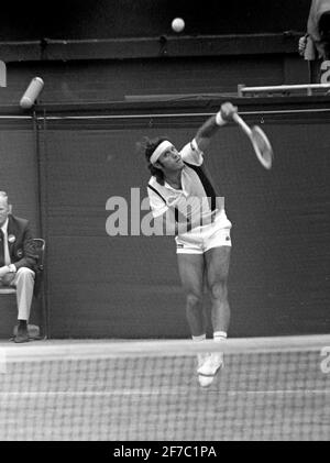 Guillermo Vilas, argentinische Tennislegende Stockfoto