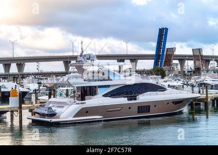 Tägliches Leben in Miami City, Florida, USA Stockfoto