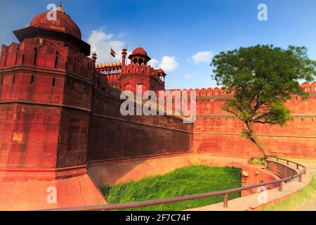 Red Fort oder lal qila in Neu-Delhi, Indien Stockfoto