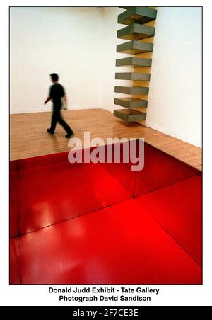 Donald Judd Ausstellung in der Tate Gallery Juni 1999 Stockfoto