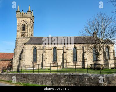 Pfarrkirche St. Bartholomews im Dorf Arkendale in der Nähe Knaresborough North Yorkshire England Stockfoto