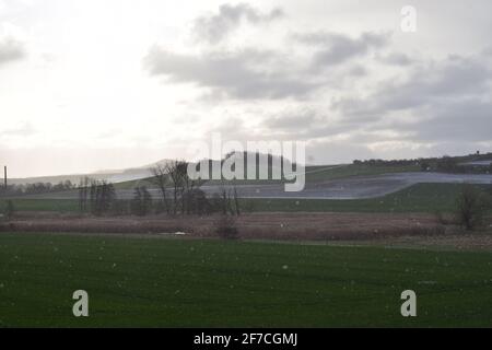 Frühling in der Eifel, Thüringer Wiesen Stockfoto