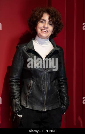 Madrid, Spanien. April 2021. Adriana Ozores posiert für ein Foto während der Präsentation von 'Troyanas' im Teatro de la Comedia in Madrid. Kredit: SOPA Images Limited/Alamy Live Nachrichten Stockfoto