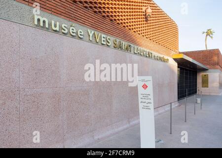 Yves Saint Laurent Museum in Marrakesch, Marokko Stockfoto