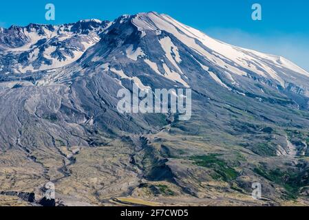 Panoramablick auf den Vulkan Mount Saint Helens Stockfoto