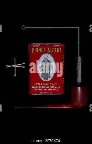 Prince Albert Pipe Tobacco Stockfoto