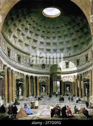 Giovanni Paolo Panini - Interior Pantheon Rom Stockfoto