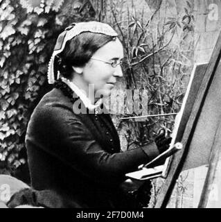 Marianne North. Porträt der englischen viktorianischen Biologin und botanischen Künstlerin Marianne North (1830-1890), c.. 1886 Stockfoto