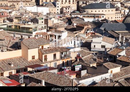 Dächer der Altstadt von Toledo, Spanien Stockfoto