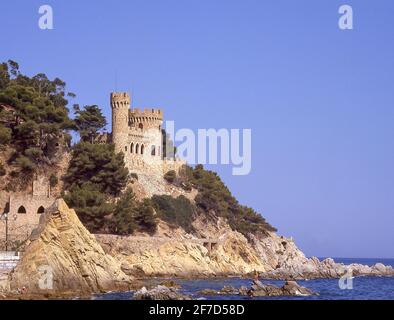 Castell d ' en Plaja, Lloret de Mar, Costa Brava, Provinz Girona, Katalonien (Catalunya), Spanien Stockfoto