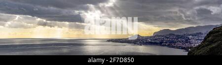 Cristo Rei Statue Aussichtspunkt Garajau Madeira Stockfoto