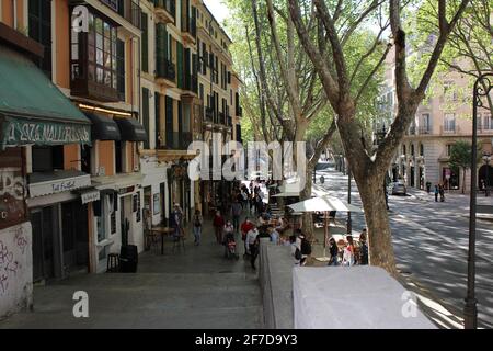 Placa del Mercal Palma de Mallorca Stockfoto
