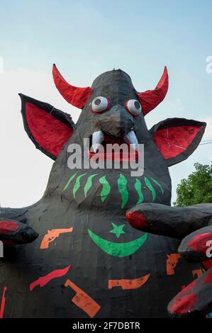 Bangla Noboborsho Baishakhi Utshab mongolischer Shobhajatra von Bengali Neujahr. Pohela Baishakh hochauflösende Stock-Fotografie und Bilder. Stockfoto