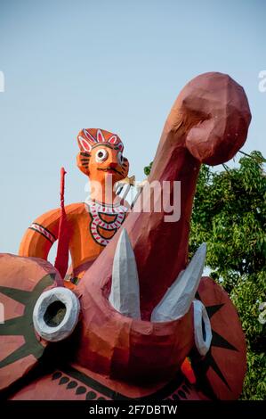 Bangla Noboborsho Baishakhi Utshab mongolischer Shobhajatra von Bengali Neujahr. Fotos und Bilder in hoher Auflösung. Stockfoto