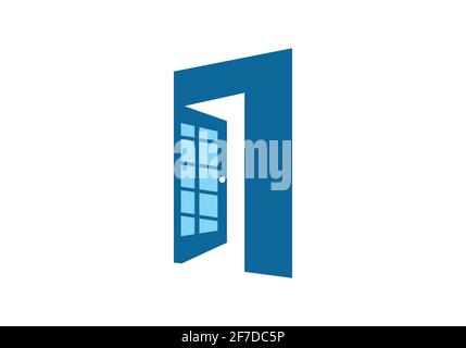 Design-Inspiration für Türlogos. Vector Real Estate Business Logo. Stock Vektor