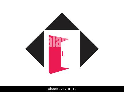 Design-Inspiration für Türlogos. Vector Real Estate Business Logo. Stock Vektor