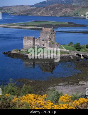 Schottland. Highland Region. Dornie. Eilean Donan Castle. Stockfoto